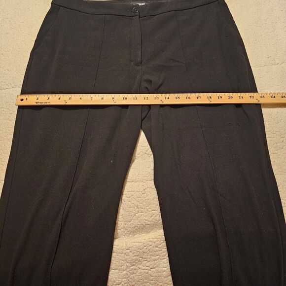 Express Womens Sz 16 Dress Pants Black High rise Ankle - Picture 6 of 7